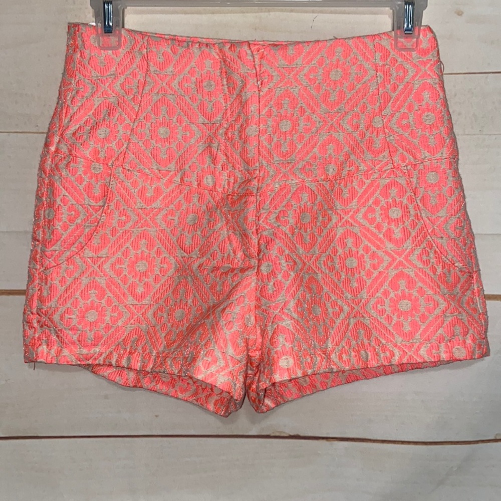 DANI COLLECTION High Rise Shorts Polyester Cotton